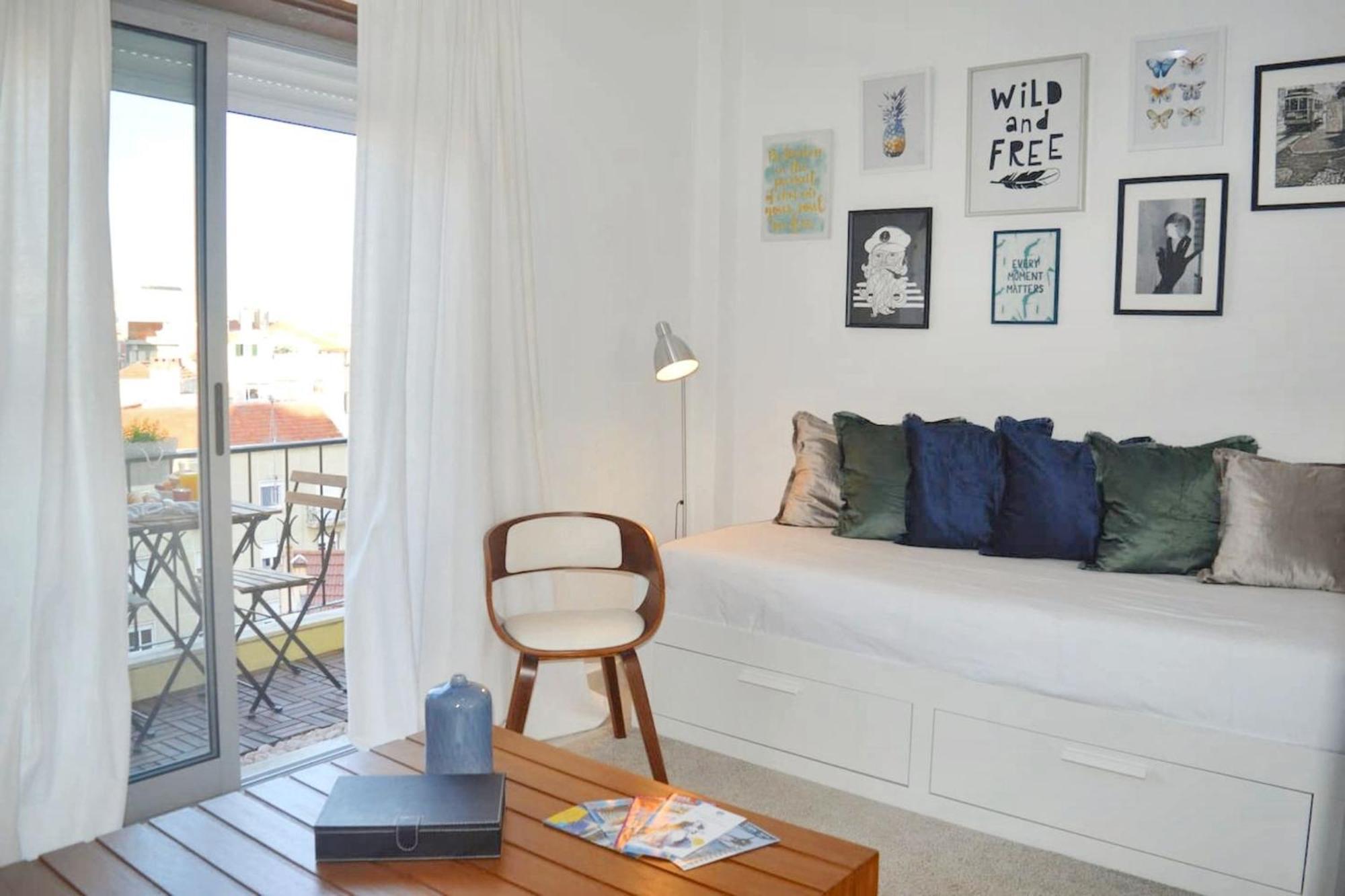 Comfortable Apartment With Balcony And Sea View In Lisbon 50 M² Ngoại thất bức ảnh